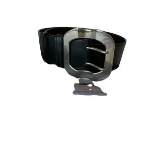 Miu Miu black leather wide belt, 75cm/30in Miu Miu | Accessories | Miu Miu Black Leather Wide Belt  main image 2